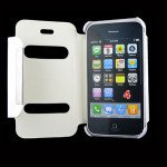 Wholesale iPhone 4S / 4 Slim Quick Answer Flip Leather Case (White)